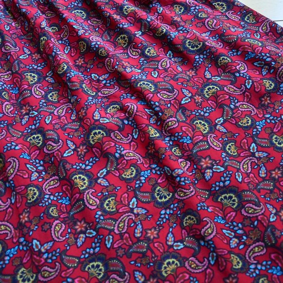 BODEN BECKY MIDI WRAP DRESS Winterberry Exotic Floral Size US 8R - Picture 8 of 15